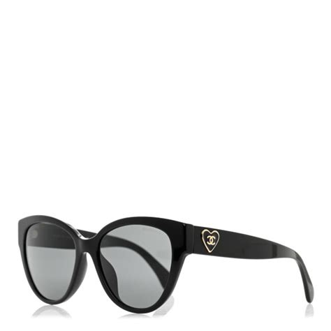 chanel 3361 c501 black|CHANEL Sunglasses: Butterfly Sunglasses, acetate 5477 — .